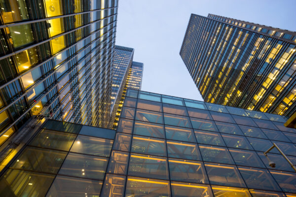 Business office building in London, England, UK